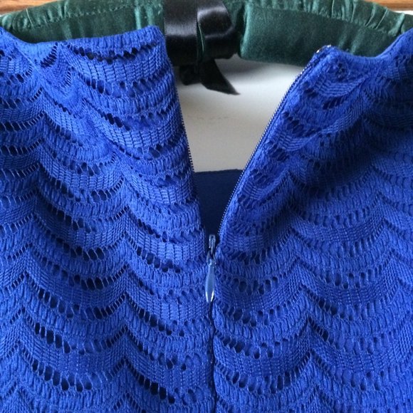 American Living Short Sleeve Overlay Dress Size 14 - Picture 9 of 16